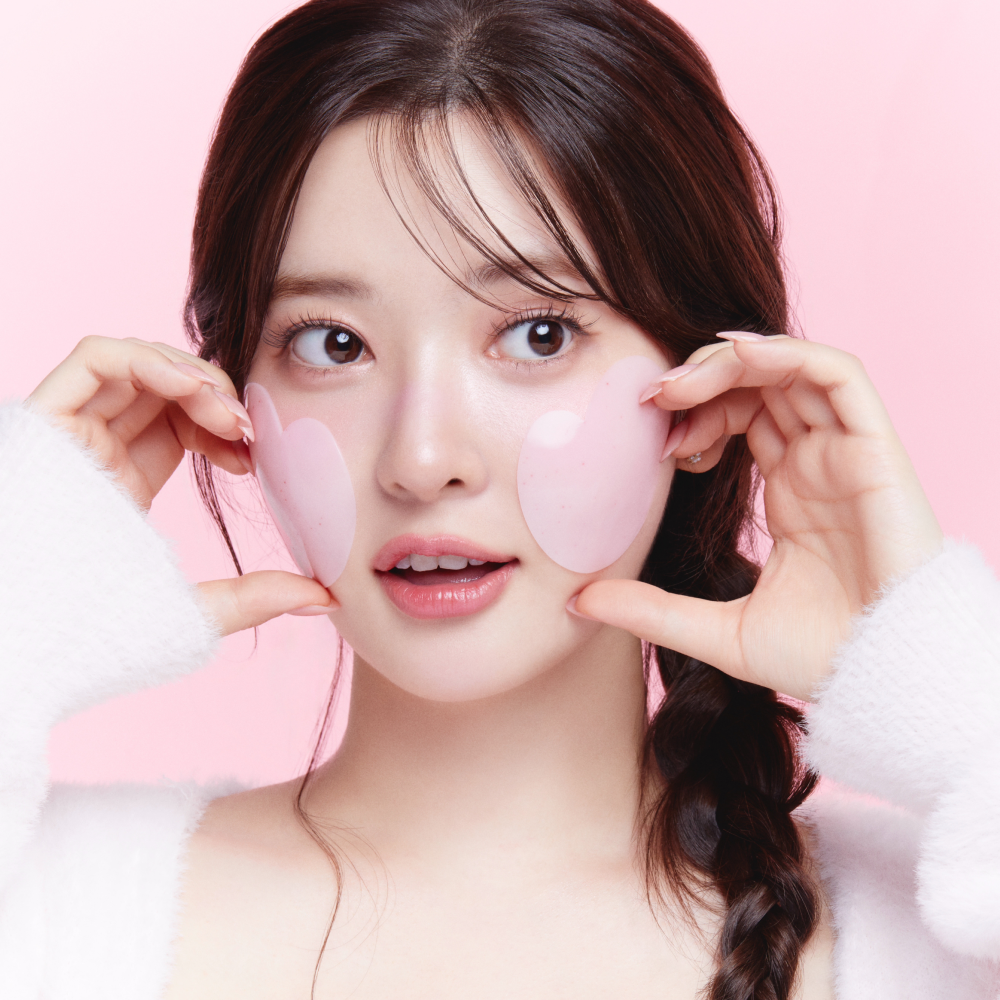 Pinkish Hydrogel Heart Cheek Pack