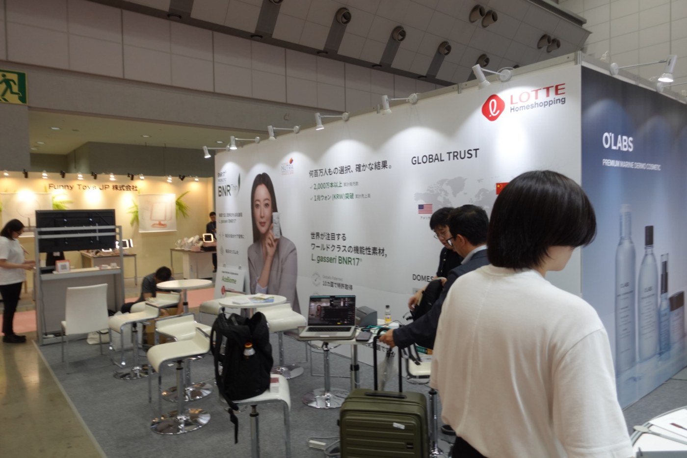 ブースの展示什器